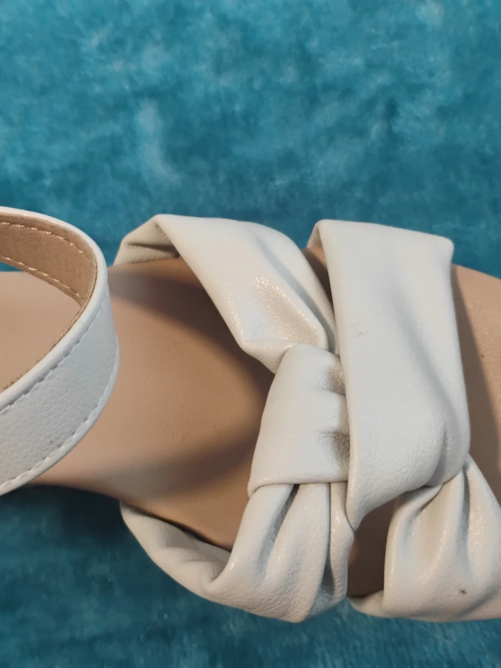 Sonoma Cream Knotted Wedge Sandals
